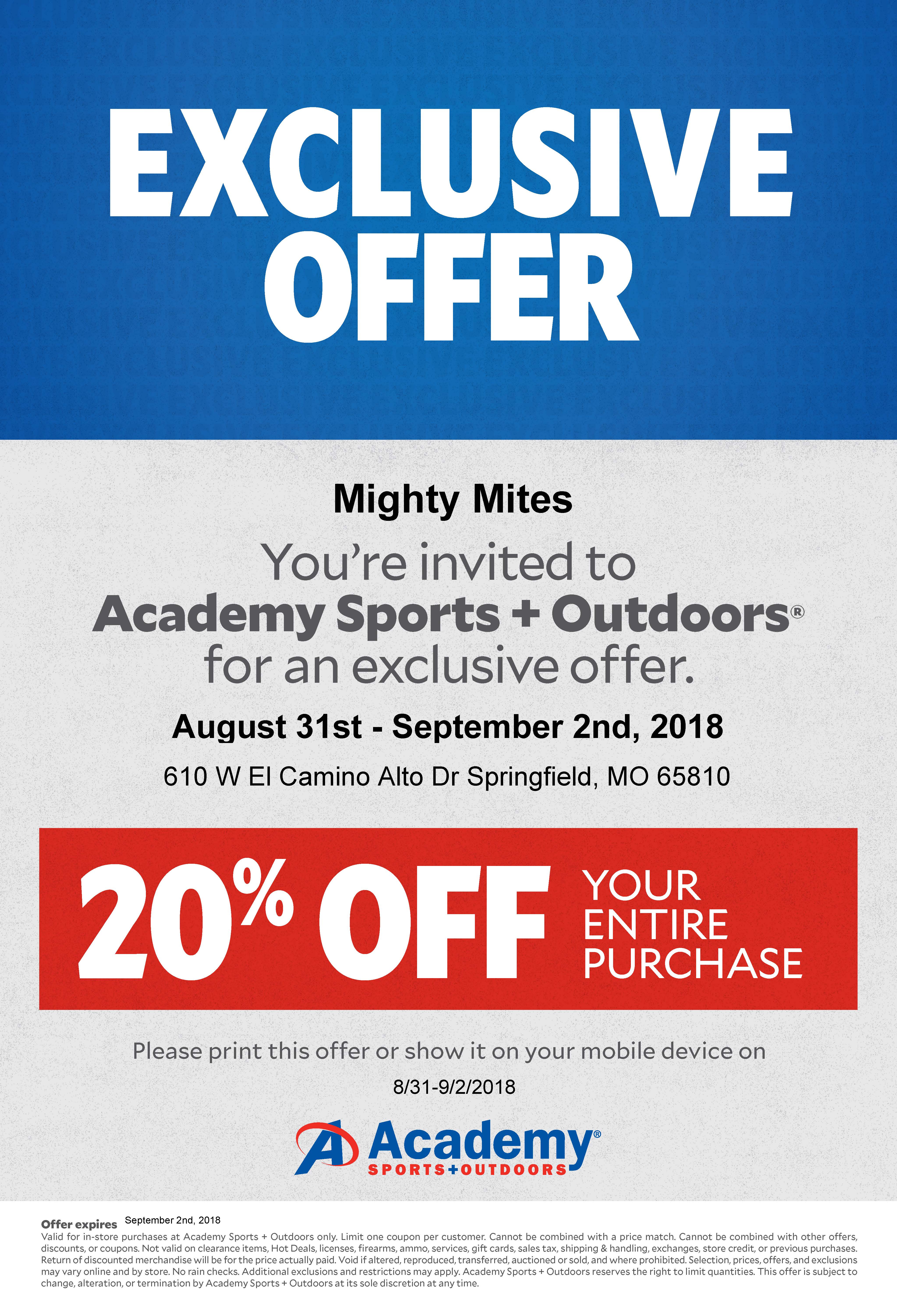 coupon for academy sports 2019